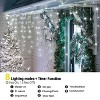 Swtroom 29.5 FT 360 White LEDs and 60 Drop Christmas Icicle String Lights , 8 Lighting Modes,Suitable for Decorating Festivals, Weddings and Eaves - 4 of 4