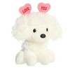 Aurora Mini Love You Poodle Love On The Mind Heartwarming Stuffed Animal White 5" - 2 of 4