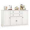 58" Sideboard Buffet Cabinet, Wood Coffee Bar Cabinet with 2 Drawers, Modern Media Console Table, Kitchen Pantry Cabinet for Living Room - 3 of 4