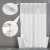 Aoibox Waffle Weave Shower Curtain with Snap-in Fabric Liner Set, Includes 12 White Hooks, Hotel Style, Waterproof & Washable with Mesh Top Window - 4 of 4