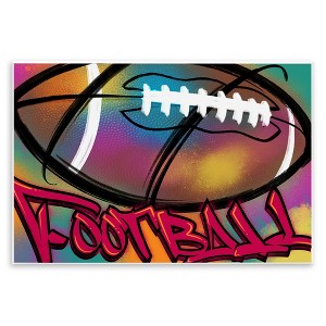 Stupell Industries Urban Sports Football, 10" x 15" - 1 of 4