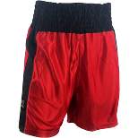Rival Boxing Youth Dazzle Traditional Cut Competition Boxing Trunks - Red/Black