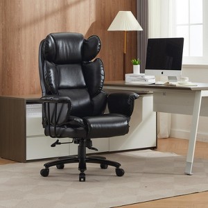 ORRD Big and Tall Office Chair 500lbs, Ergonomic High Back Executive Chair with Lumbar Support and Wide Seat, Heavy Duty Desk Chair - Black - 1 of 4