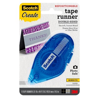 Scotch Create Repositionable Double-Sided Photo Safe Tape Runner