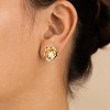 SHINE by Sterling Forever Rosa Pearl Flower Stud Earrings - 2 of 3