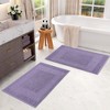 Modern Absorbent Bath Mat (Set of 2), 22" x 35" by Blue Nile Mills - 2 of 4
