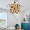 Bella Depot 42" Bohemia Retractable Ceiling Fan with Light and Remote - 4 of 4