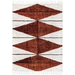 Nuloom Kali Shaggy Diamond Tassel Area Rug - 1 of 4