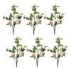 Peach Fruit Foliage Branch (Set of 6) - 2 of 3