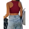 Nlife Womens Western Sparkly Fringe Sleeveless Crop Tops Cowgirl Going Out Cropped Tank Tops with Glitter Tassel - 2 of 4