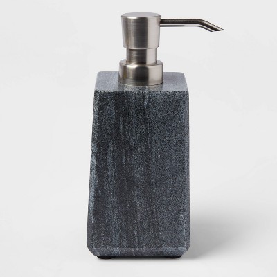Solid Marble Soap Pump Dark Gray - Threshold™