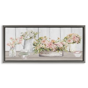 Stupell Industries Farm Table Bouquet Still Life, 25" x 11" - 1 of 4