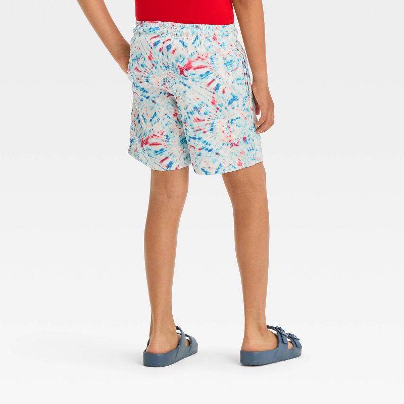 Boys' Tie-Dye Americana Swim Shorts - Cat & Jack™, 3 of 5