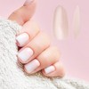 Unique Bargains Women's Short Almond Nails Tips XS Pink 1 Pc - 4 of 4