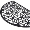 Kate Aurora Mountain Daisies Half Circle Welcome Rubber Outdoor All Season Welcome Mat - 18"x30" - 2 of 3