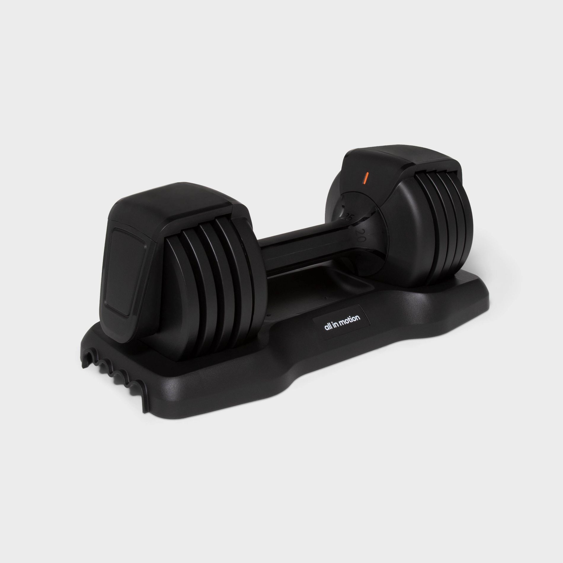 Adjustable Dumbbell 25lbs - All In Motion™: Steel & Plastic, Single Piece