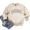 Simply Sage Market Embroidered Mom Varsity Outline Sweatshirt - M - Dust - 3 of 4