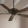 60" Minka Aire Watt Oil-Rubbed Bronze Pull Chain Ceiling Fan - 2 of 4