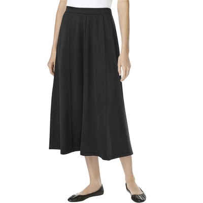 Woman Within Plus Size Petite Ponte Knit A-Line Skirt