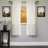 Sweet Home Collection | Knit Lace Polyester SongBird Motif Kitchen Window Curtain Single Panel