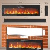 60 Inch Electric Fireplace Inserts, Recessed Electric Fireplace Wall Mounted with Multicolor Flame - 3 of 4