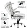 Lycvki  Velvet Swivel Office Executive Chair with Arms - 3 of 4