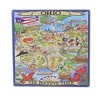 4.0 Inch Ohio Souvenir Coaster Set Buckeye State Map Coasters - 3 of 3
