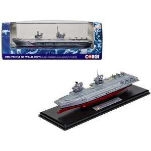 HMS Prince of Wales R09 Aircraft Carrier "Queen Elizabeth-Class" British Royal Navy "Naval Power" 1/1250 Diecast Model by Corgi - 1 of 4
