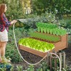 3 Tier Wooden Raised Garden Bed, Outdoor Elevated Flower Box, Raised Garden Bed Vegetables Growing Planter for Backyard Patio - 2 of 4