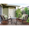 Kozyard 3 Piece Outdoor Rocking Chairs Patio Bistro Set with Table and Cushions for Garden Porch Backyard Bistro - 2 of 4
