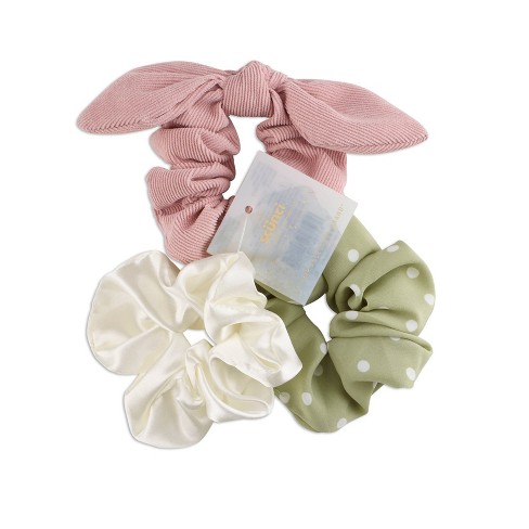 Scunci Scrunchies With Tails - Mint - 3pk : Target