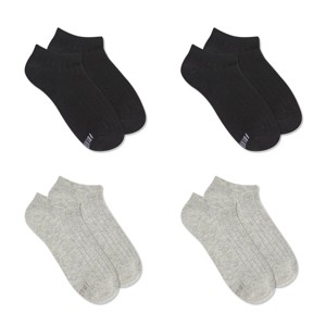 Women's Fruit of the Loom Cotton Comfort 4pk No Show Socks - 4-10 - 1 of 4