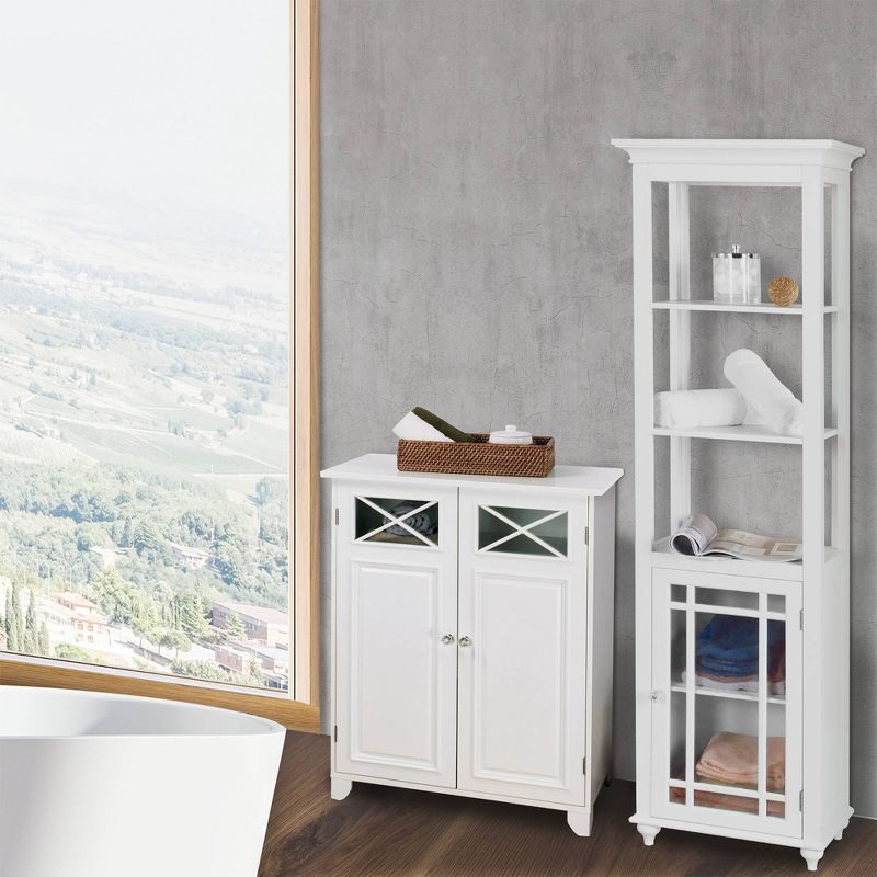 Dawson Two Doors Floor Cabinet White - Elegant Home Fashions, 4 of 9