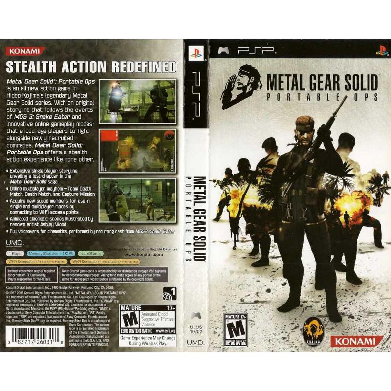Metal Gear Solid: Portable Ops - Sony PSP, 2 of 7