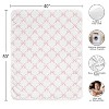 Sweet Jojo Designs Baby Girl Toddler Blanket Ballerina and Ballet Bows Pink and White - 3 of 4
