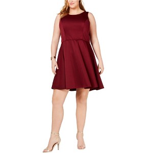 City Studio Womens Party A-line Dress, Red, 16W - 1 of 1