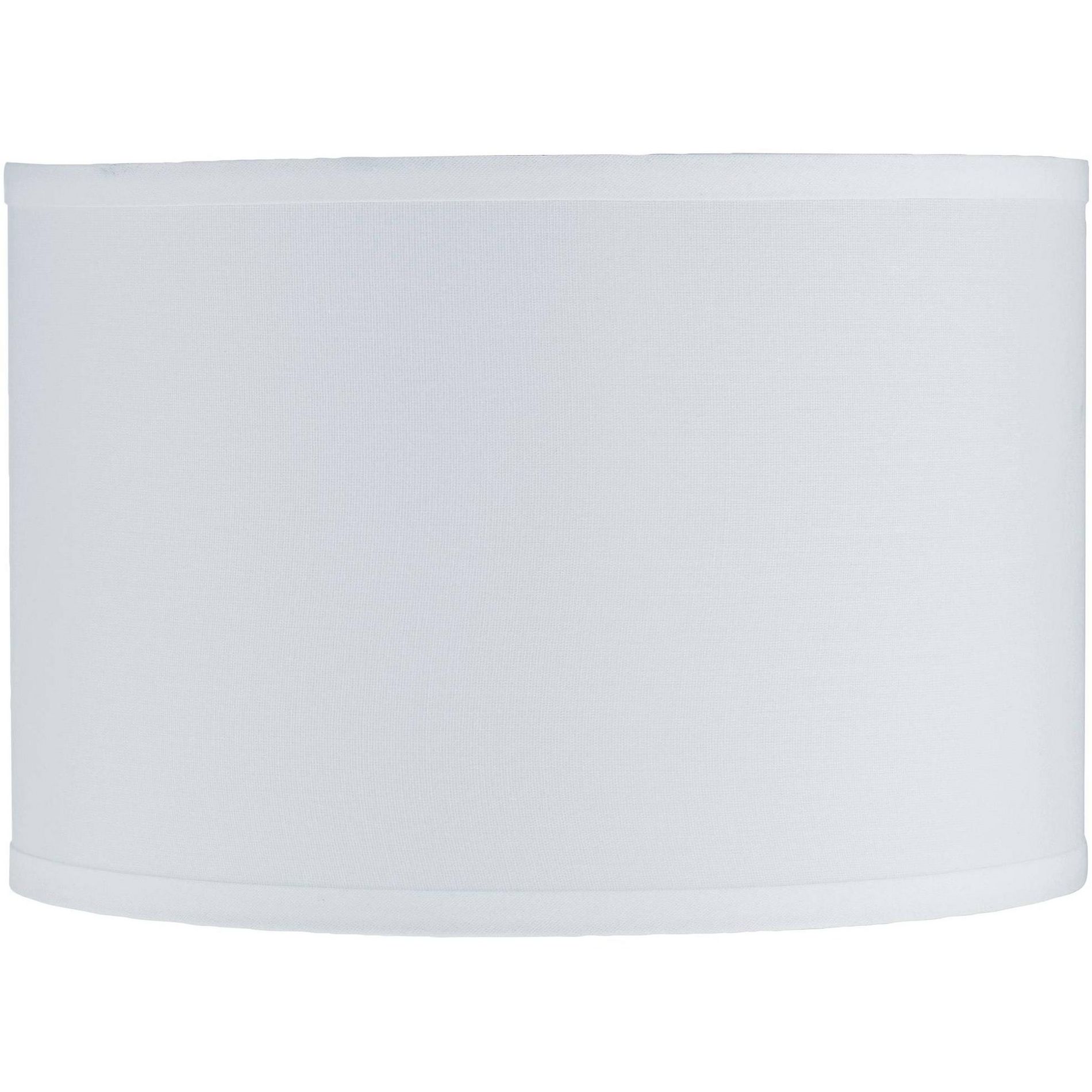 Springcrest Keanu White Sandstone Linen Drum Lamp Shade 12x12x8 (Uno)