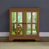 Bookshelf Display Cabinet Vintage with Glass and Magnetic Doors for Dining Room 30.3in Wide - 3irtyhousy - 2 of 4