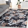 Malibu MBU825 Power Loomed Machine Washable Skid-Resistant Indoor Area Rug - Black/Brown - 9'x12' - Safavieh - 3 of 4