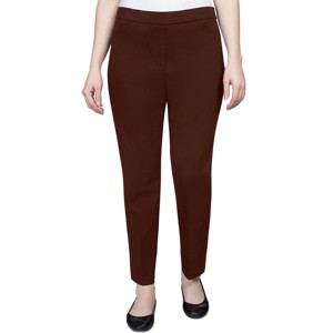 Alfred Dunner Women's Classic Allure Slim Fit Pant With Elastic Comfort Waistband - 1 of 4
