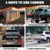 Mockins 60"x20"x6" Car Cargo Carrier Hitch Mount | 500 lbs Cap. Folding Hitch Basket with 16 CF Cargo Bag - Gray - 4 of 4
