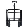 Expandable Dual-Layer Utility Wagon with 100% Extra Space - Grocery Cart for Camping, Shopping, Sports, Gardening, Fishing, Supports 225lbs, Green - 3 of 4