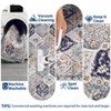 Washable Area Rug, Non-Slip Indoor Rugs for Living Room, Low Pile Stain-Resistant Oriental Accent Throw Carpet for Bedroom, Office, Blue Black - 4 of 4