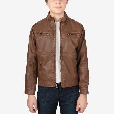 Target boys top leather jacket