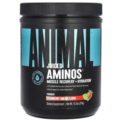 Animal Juiced Aminos®, Strawberry Limeade, 13.3 oz (378 g)