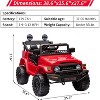 12V Licensed Toyota Kids Ride On Truck, Electric Car w/Remote Control, LED Lights, Music, Suspension, Safety Belt - 3 of 4