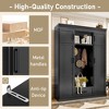 Grungis Freestanding Coat Racks with Bench and 1 Drawer,Hall Tree with 3 Hooks and Adjustable Shelves,Entryway Furniture for Hanging Clothes - 4 of 4
