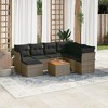 vidaXL Garden Sofa Set Grey - 2 of 4