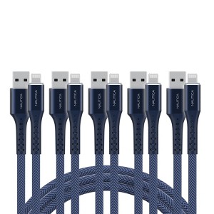 Nautica C65 Lightning To Usb-A Cable – MFi Certified, Premium Braided Design, Fast Charging & Data Transfer, Compatible with Apple, Samsung and More - 1 of 4