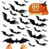 Halloween Bat Costume Stickers Scary Charming Design Quick Stick Peel Off Water Resistant Long Lasting Great for Kids Adults Parties Halloween Night - 3 of 4